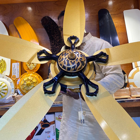 Pakistani 5 Blades 56 Inch Golden Ceiling fan