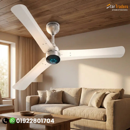 Atomberg Renesa+ 56" 35W BLDC motor Energy Saving Anti-Dust Speed Indicator Light Ceiling Fan with Remote Control