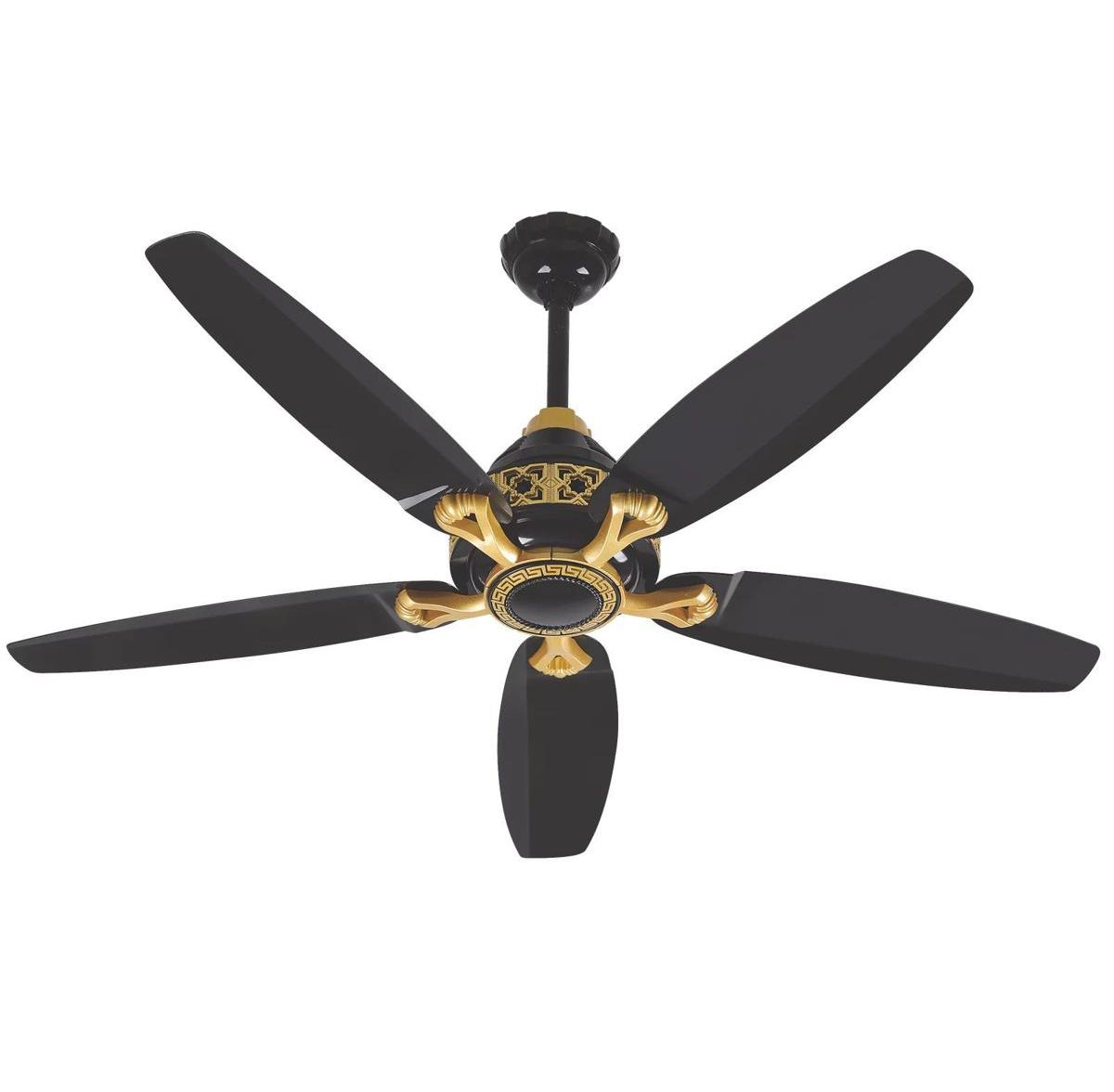56" Inch 5 Blades Matt Black Remote Control Ceiling Fan