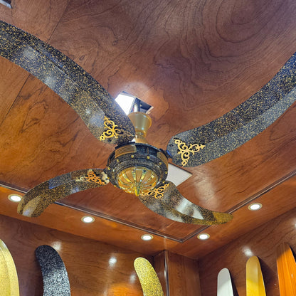 56" Inch Pakistani 4 Blades Golden Chittah Ceiling fan
