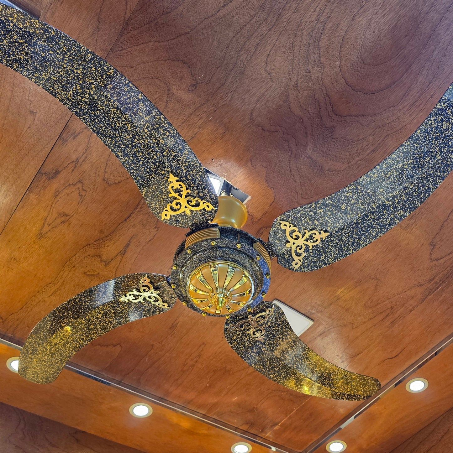 56" Inch Pakistani 4 Blades Golden Chittah Ceiling fan