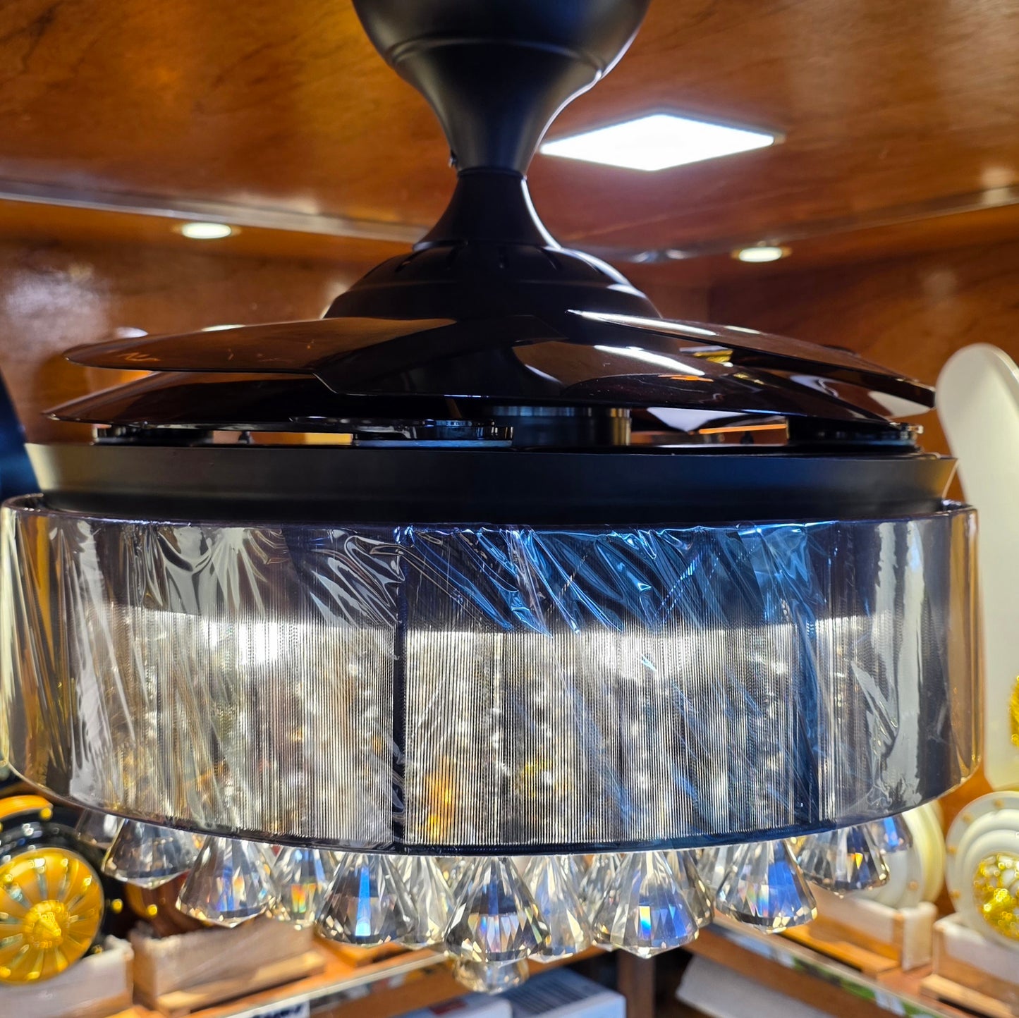 42" inch Black Diamond chandilier fan