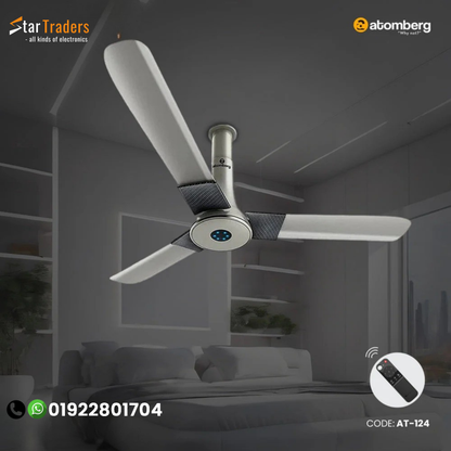 Atomberg Studio+ 48" 35W BLDC motor Energy Saving Anti-Dust Speed Indicator Light Ceiling Fan with Remote Control