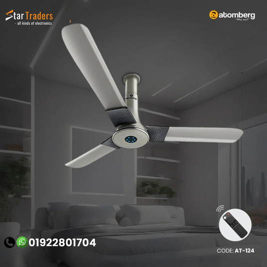 Atomberg Studio+ 48" 35W BLDC motor Energy Saving Anti-Dust Speed Indicator Light Ceiling Fan with Remote Control