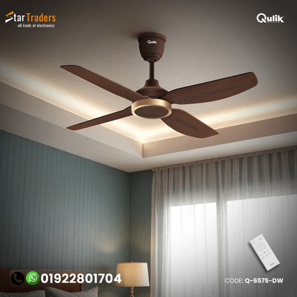 Qulik Windora 56" Decorative Energy Saving BLDC Remote Control Underlight Ceiling Fan (Dark Wood) Sale Qulik Windora 56" Decorative Energy Saving BLDC Remote Control Underlight Ceiling Fan (Dark Wood) | Q-6575-DW-UL