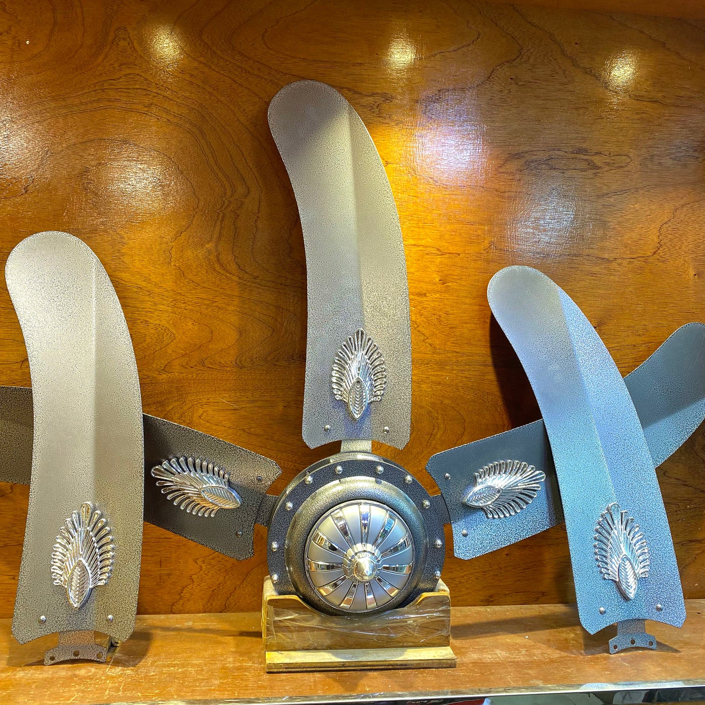 56" Inch Pakistani 5 Blades Silver Dot Ceiling Fan