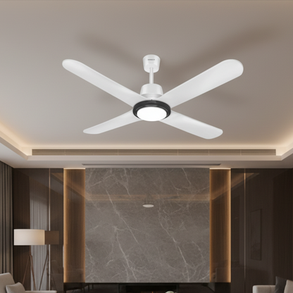 Havells Libeccio BLDC UL - 1200mm ABS Blades RF remote 4 blade Underlight Ceiling Fan (Pearl White)