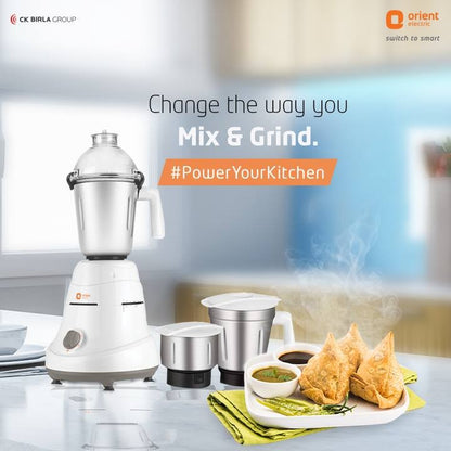 Orient Adele Mixer Grinder 900W(3 Jars)