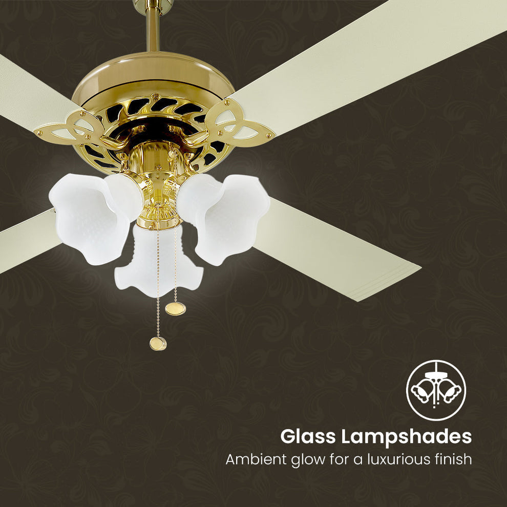 48" Inch Luxury ivory ceiling fan