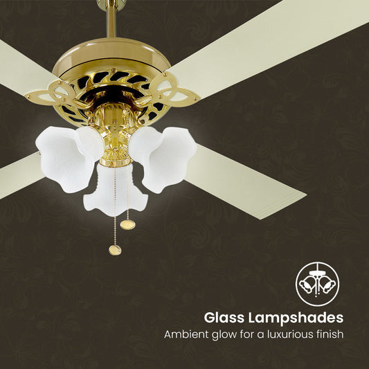 48" Inch Luxury ivory ceiling fan