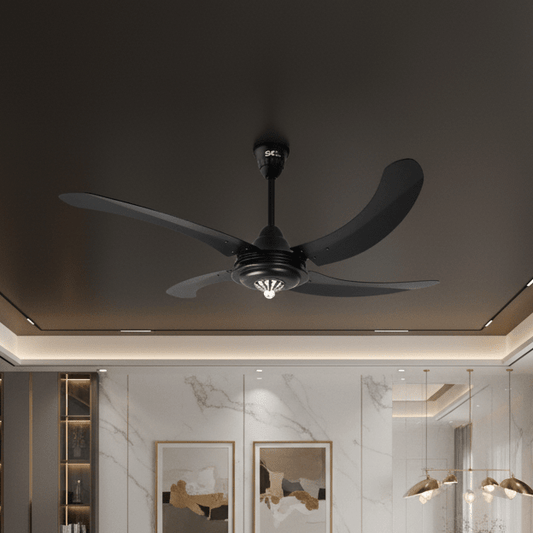 SK Antique Plus 56" Ceiling fan Matt Black