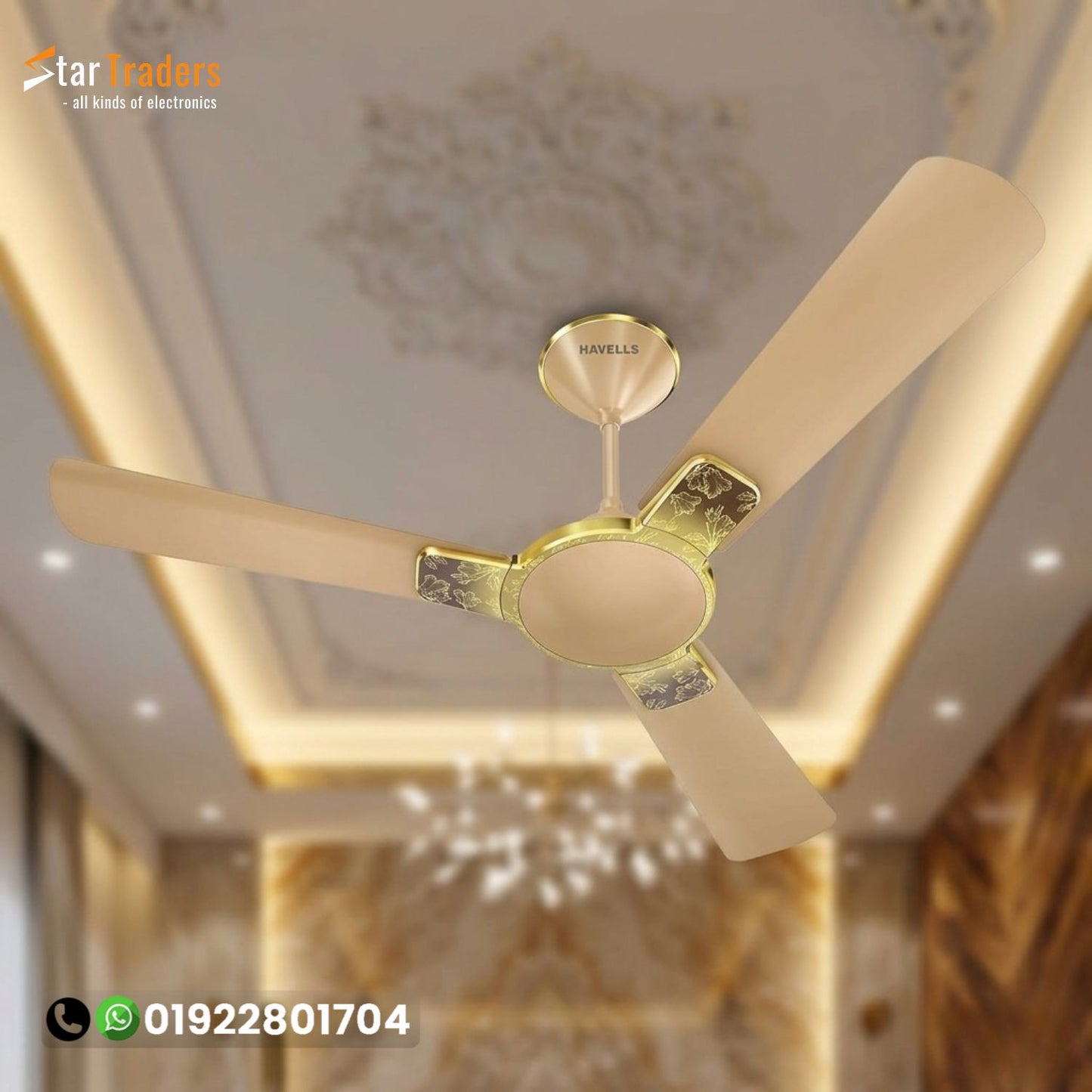 Havells enticer art gold 56" Inch Ceiling Fan
