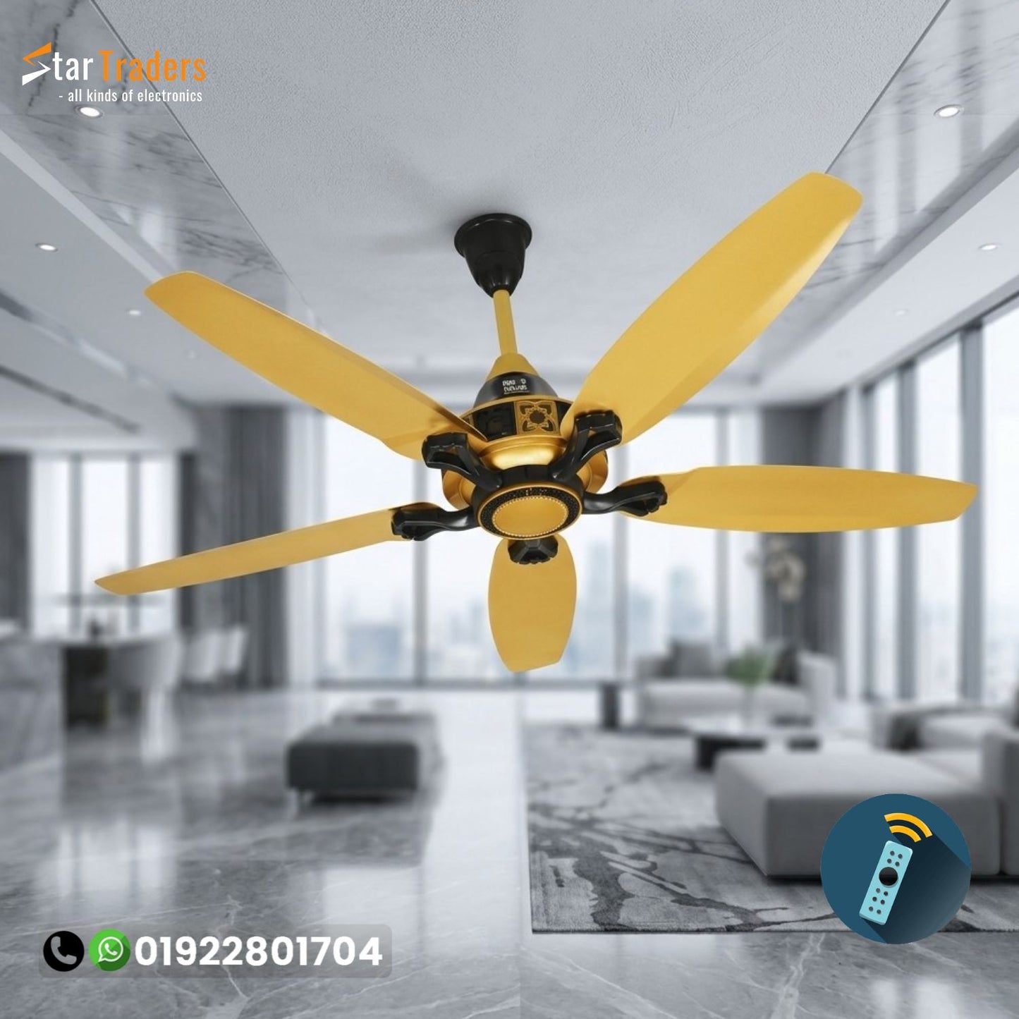 56" Inch 5 Blades inverter Remote Control   fan