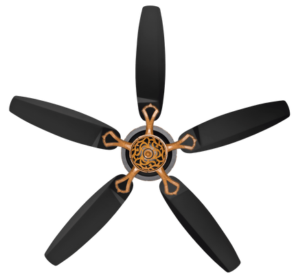 56" Inch Pakistani Inverter 5 Blades Wood Black 56" Inch ceiling Fan
