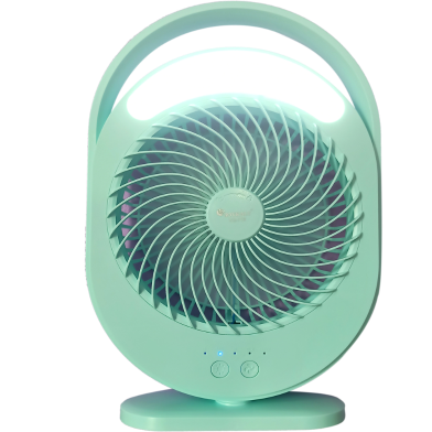 YG-719 Rechargeable 2400mAh Lithium Battery Strong Wind Desk Fan With LED Lamp