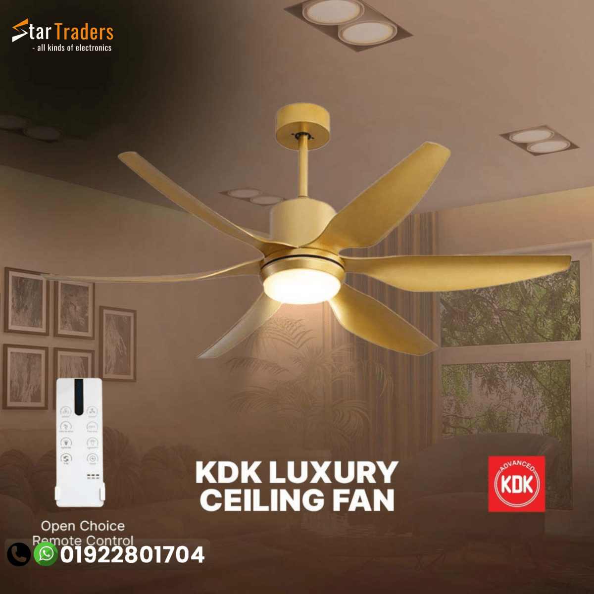 Kdk 66 inch Luxury Ceiling Fan