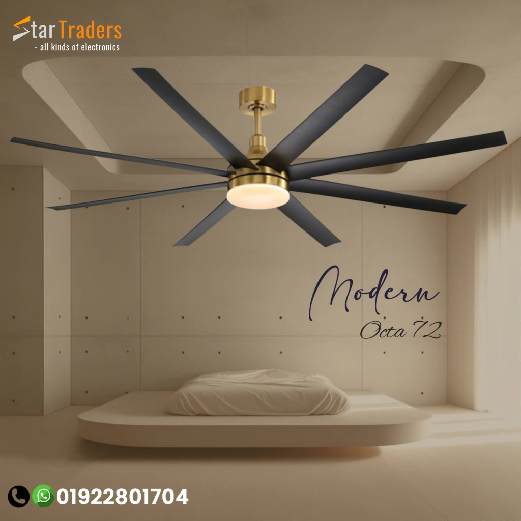 72" Inch Modern Octa Led Decorative Ceiling fan
