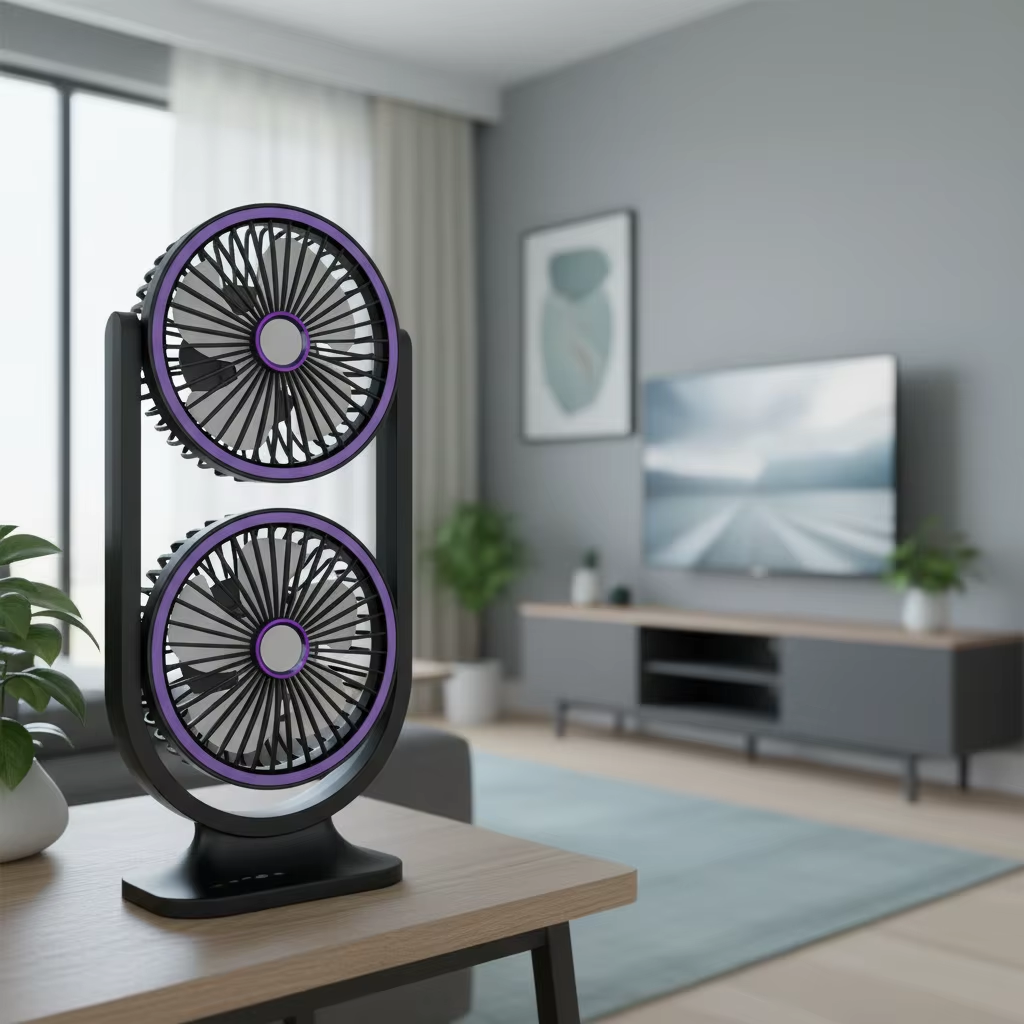 Multifunctional Desktop Dual-Head Fan (FS-29)