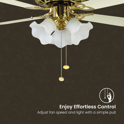 48" Inch Luxury ivory ceiling fan