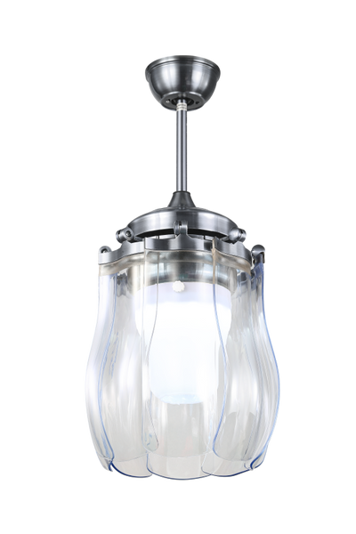 BREEZE.LUX CHANDELIER 42'' CEILING FAN 8 BLADE BL-1016-SN-TR