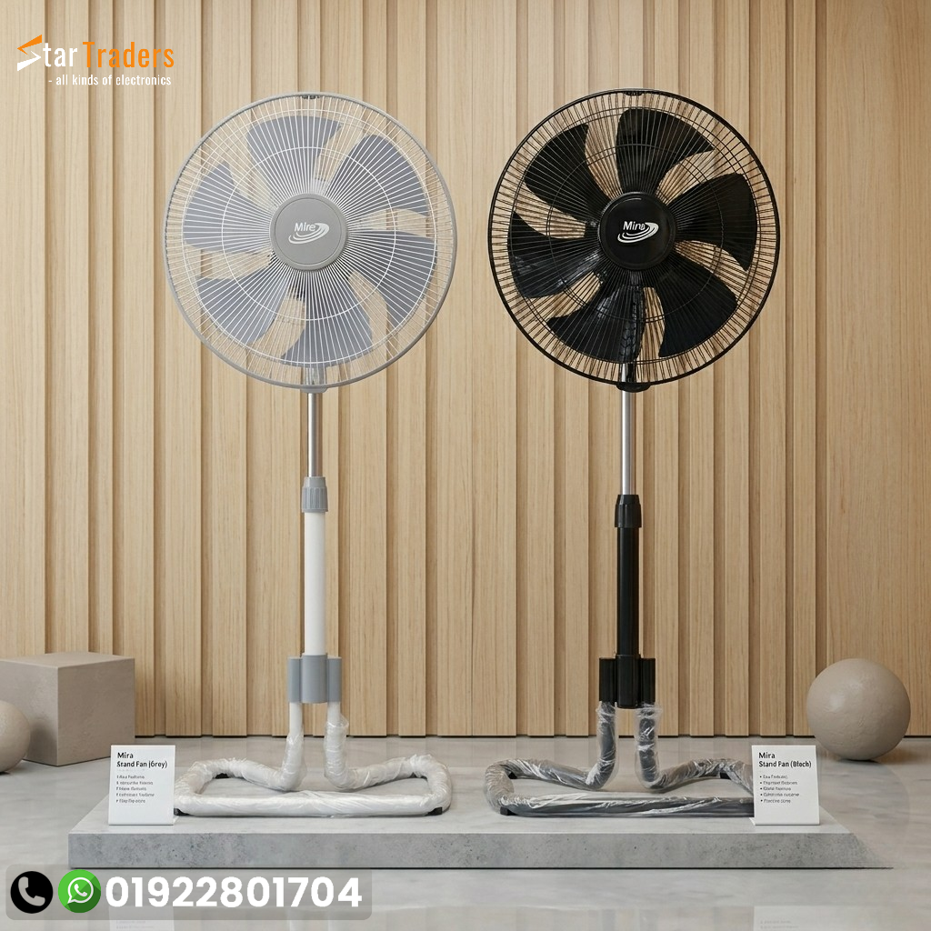 18" Inch Mira Gold  Stand Fan