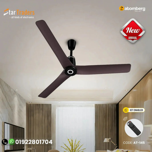 Atomberg Aris Contour Smart 48" BLDC Ceiling Fan (Umber Brown) | AT-145