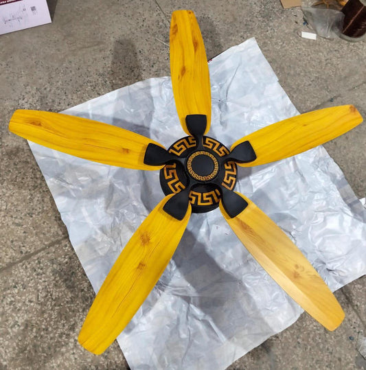 56" Inch Pakistani 5 Blades Light Wood Ceiling fan