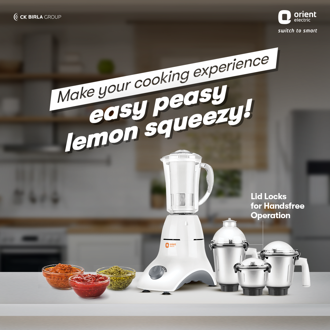 Orient Accord Mixer Grinder 750 W(4 Jars )
