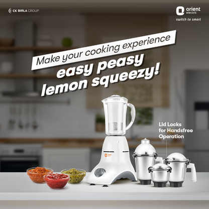 Orient Accord Mixer Grinder 750 W(4 Jars )