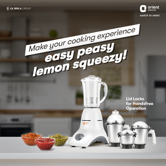 Orient Accord Mixer Grinder 750 W(4 Jars )